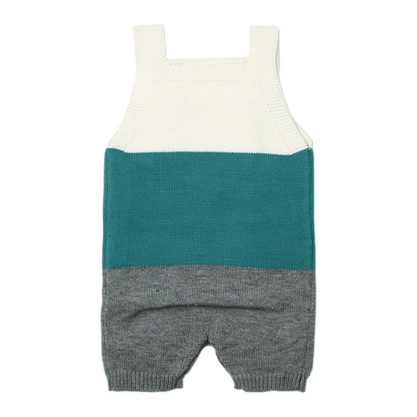 Mint Grey Sailing Knitted Toddler Onesies