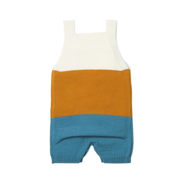 Mustard Blue Sailing Knitted Toddler Onesies