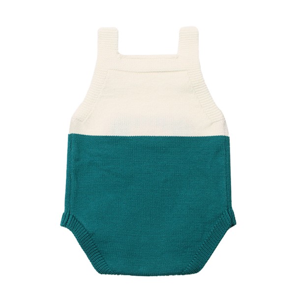 Mint Little Mouse Cotton Bodysuit Sleeveless Baby Suit