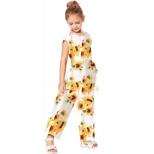 White Sunflower Jumpsuit