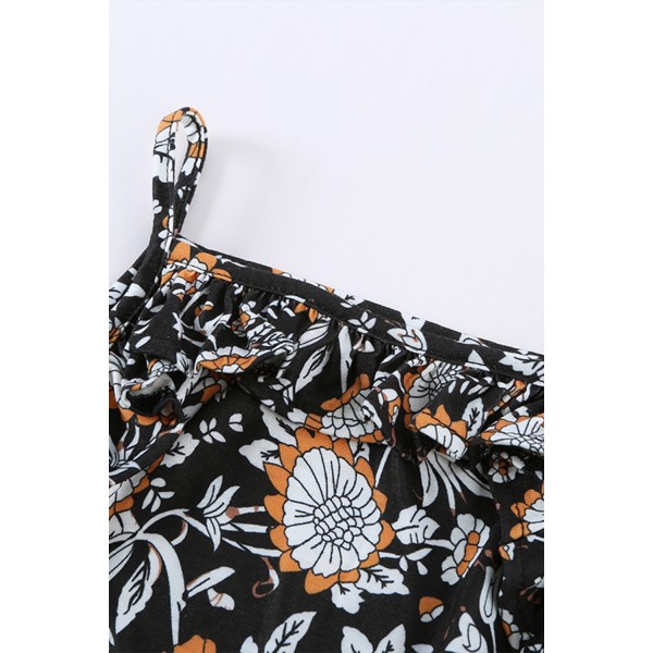Black Girls Sleeveless Romper