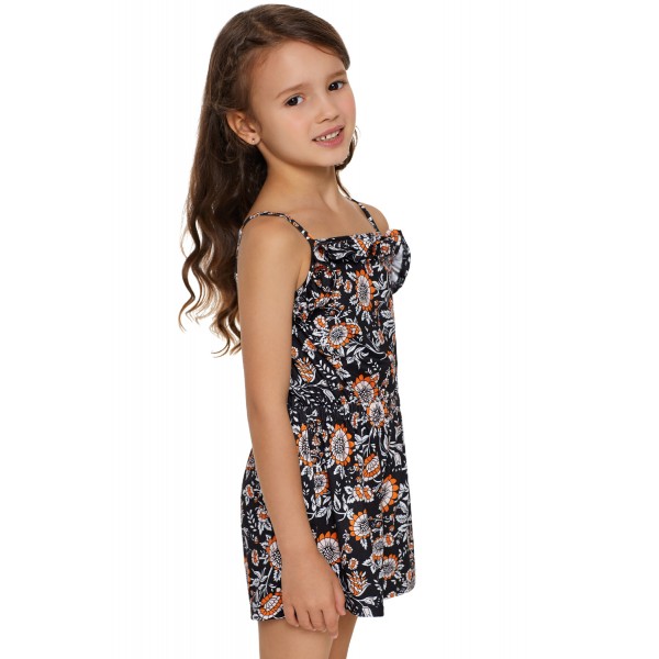 Black Girls Sleeveless Romper