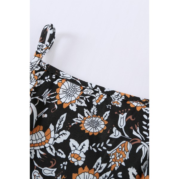 Black Girls Sleeveless Romper
