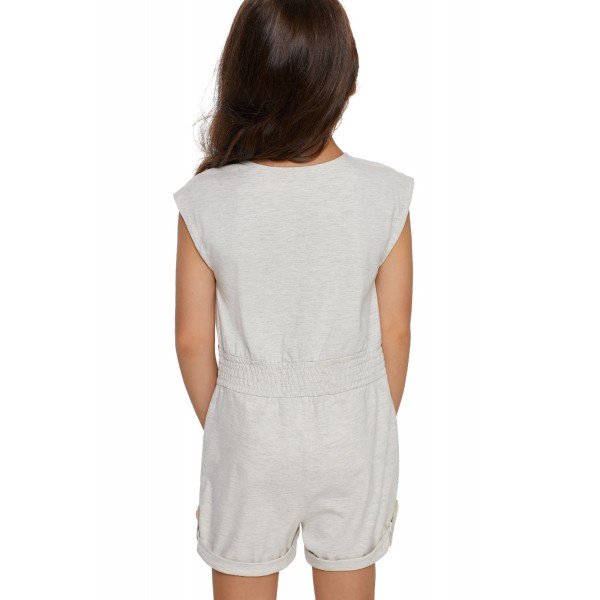 White Little Girls Cassie Romper