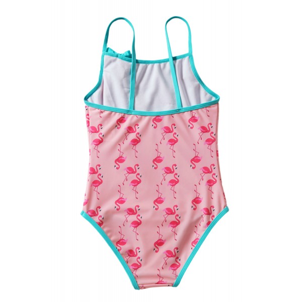 Toddler Girls Flamingo Print One-piece Swimwear