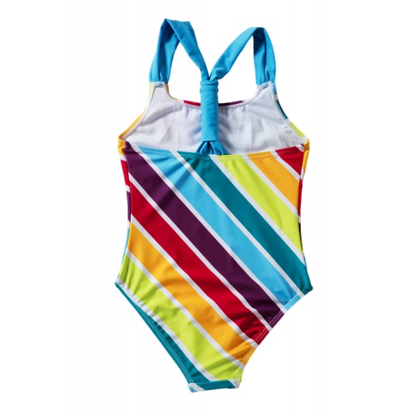 Baby Girls Multi Stripe One Piece Swimsuit