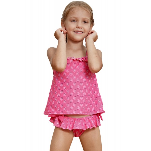 Rosy Little Girls Tankini Swimsuit with Print