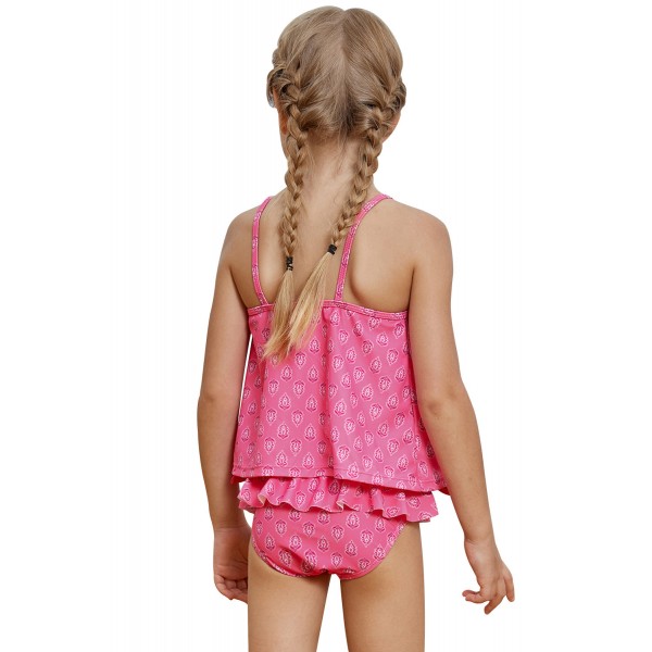 Rosy Little Girls Tankini Swimsuit with Print