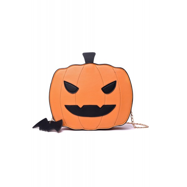 Halloween Pumpkin Shape PU Bag with Chain