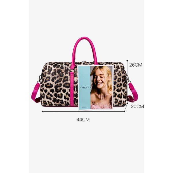 Leopard Print Large Capacity Travel Bag