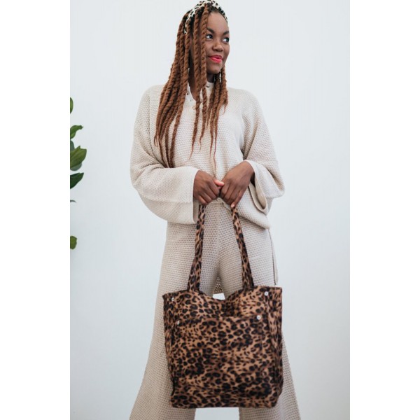 Leopard Print Tote Bag