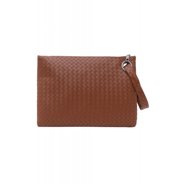 Vintage Wristlet Quilted PU Leather Clutch