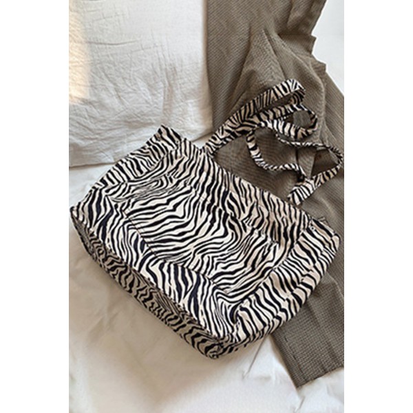 Zebra Print Tote Bag