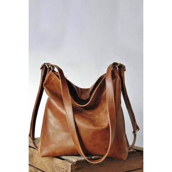 PU Leather Large Capacity Convertible Crossbody Bag 38*12*33cm