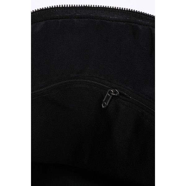 Black Vegan Leather Casual Travel Backpack