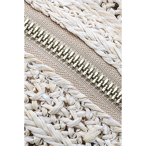 Woven Zipper Closure Versatile Backpack
