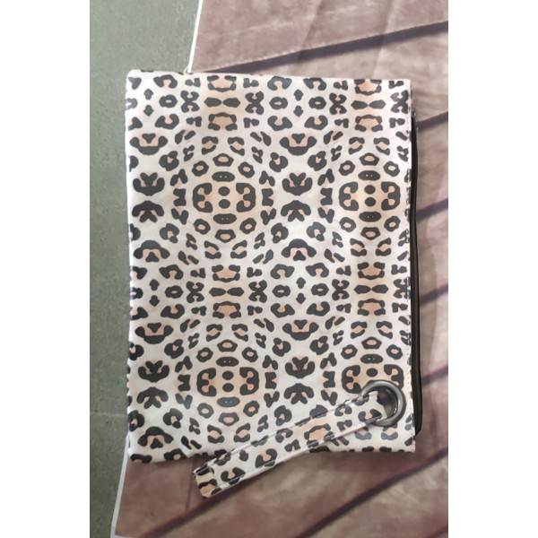 Leopard Print Square Clutch