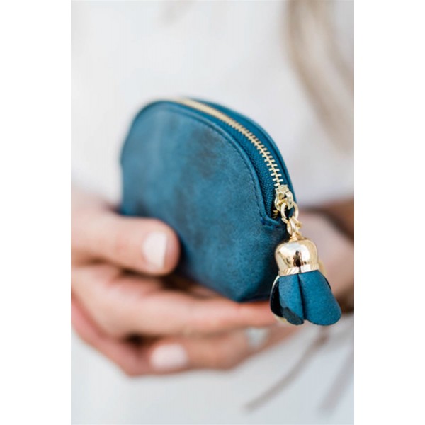 Flower Zipper Small Coin Bag