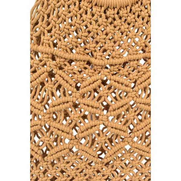 Khaki Bohemian Woven Crochet Handbag