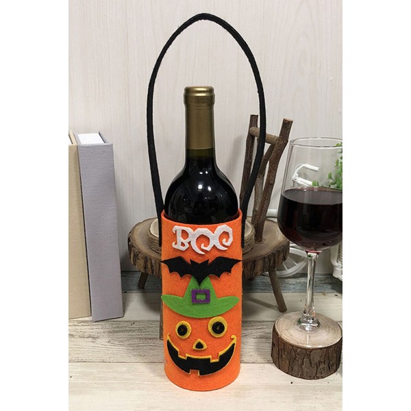 Halloween Pattern Patchwork Wine Bottle Bag