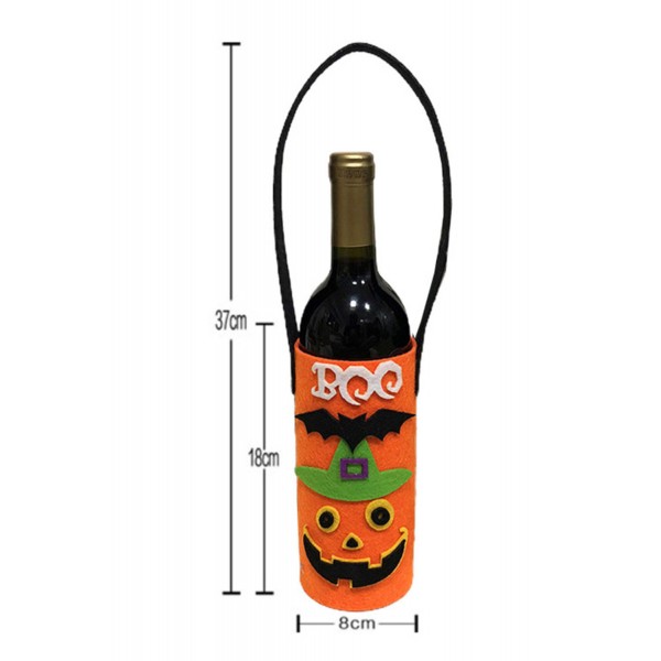 Halloween Pattern Patchwork Wine Bottle Bag