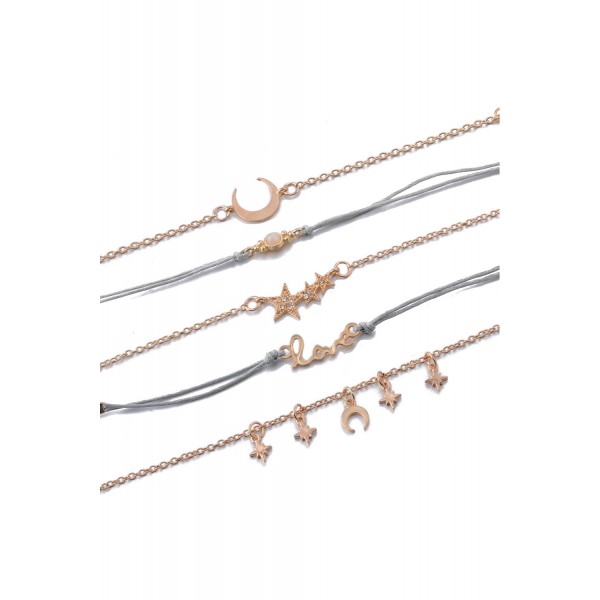 Moon Star 6 Pieces Bracelet