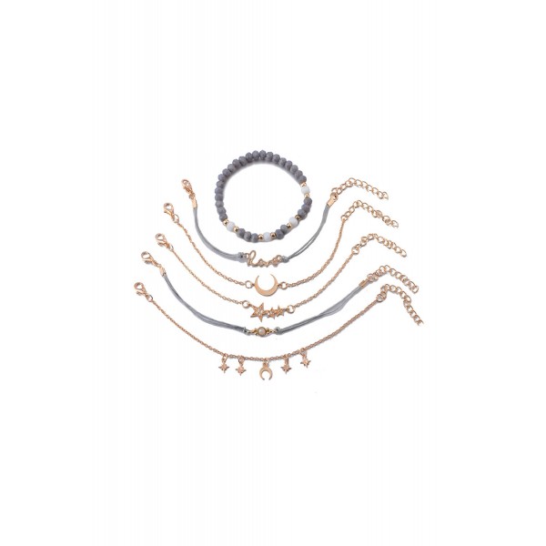Moon Star 6 Pieces Bracelet