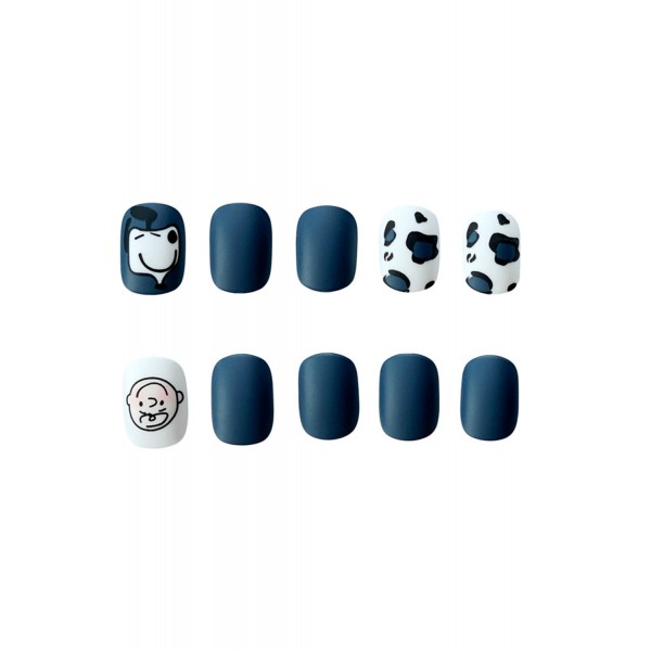 Lovely Face Leopard Printed Fake Nail