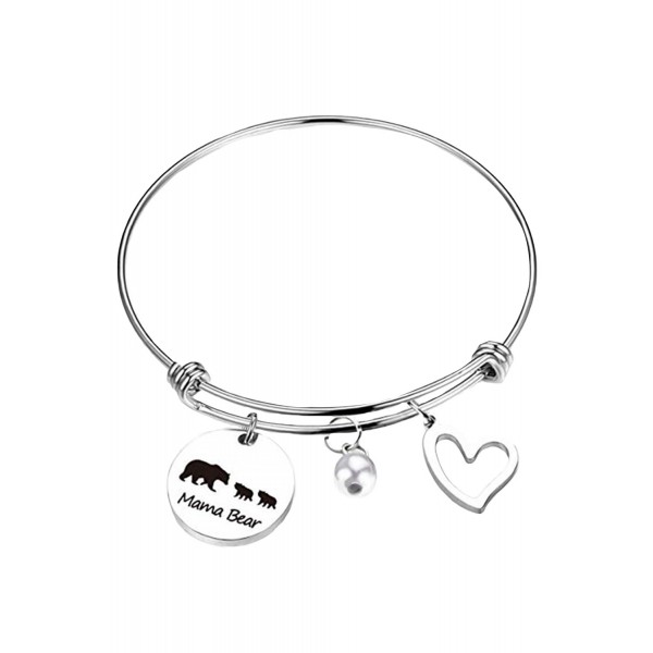 Three Bears Beading Silvery Adjustable Bracelet