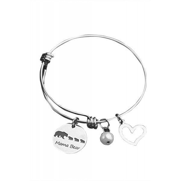 Four Bears Beading Silvery Adjustable Bracelet