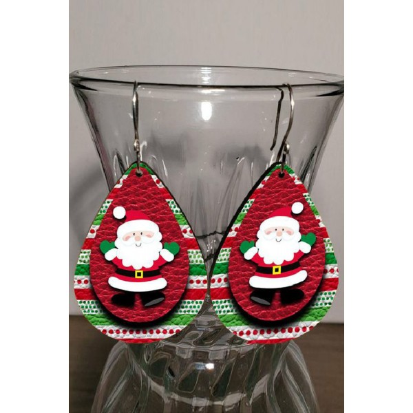 Santa Claus Double Layer Earrings