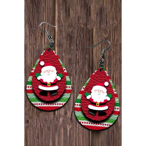 Santa Claus Double Layer Earrings