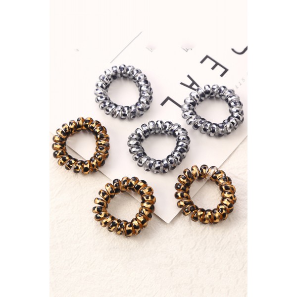 Brown Leopard Print Telephone Wire Hair Band