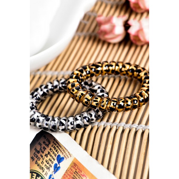 Brown Leopard Print Telephone Wire Hair Band