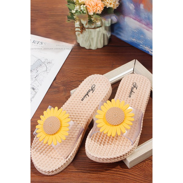 Fashion Sunflower Woven Sandals