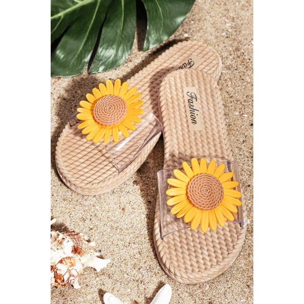 Fashion Sunflower Woven Sandals