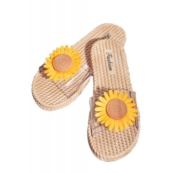 Fashion Sunflower Woven Sandals