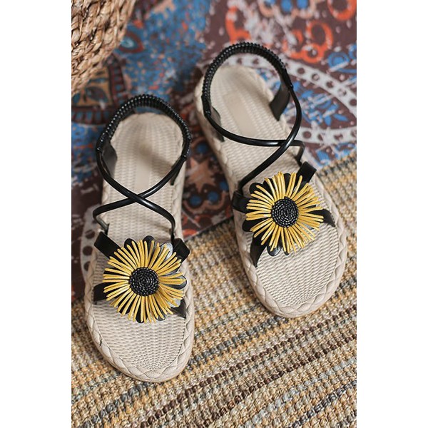 Sunflower Flat Non-slip Roman Sandals
