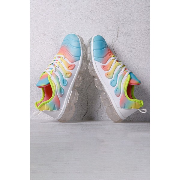 Lace-Up Closed Toe Low-Cut Upper Air Cushion Sneakers