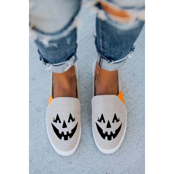Jack O Lantern Halloween Pumpkin Slip-on Sneak