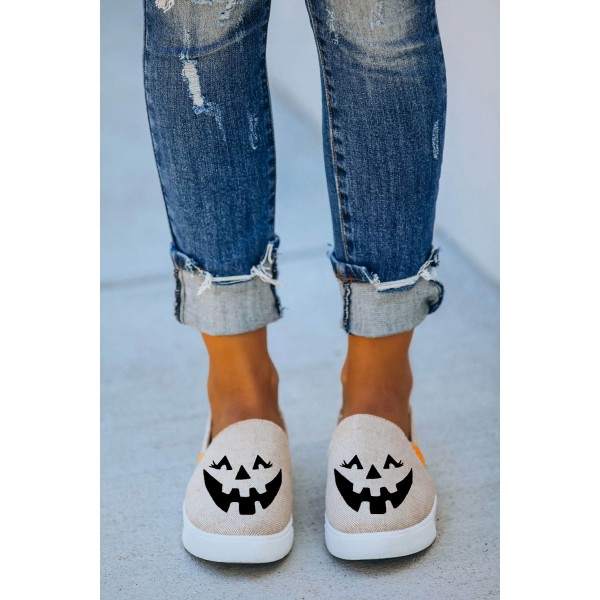 Jack O Lantern Halloween Pumpkin Slip-on Sneak