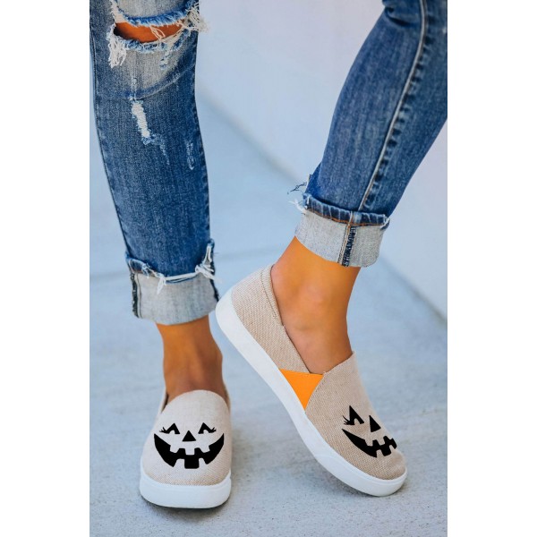 Jack O Lantern Halloween Pumpkin Slip-on Sneak