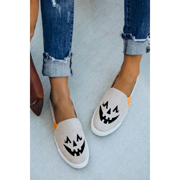Jack O Lantern Halloween Pumpkin Slip-on Sneak