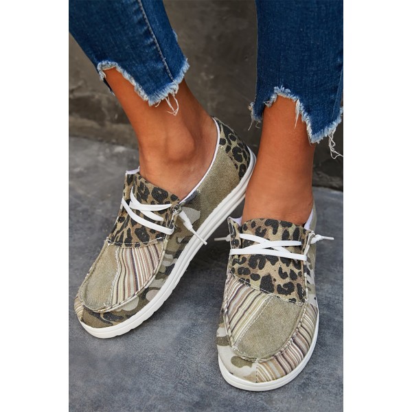 Leopard Striped Gypsy Jazz Boat Shoes