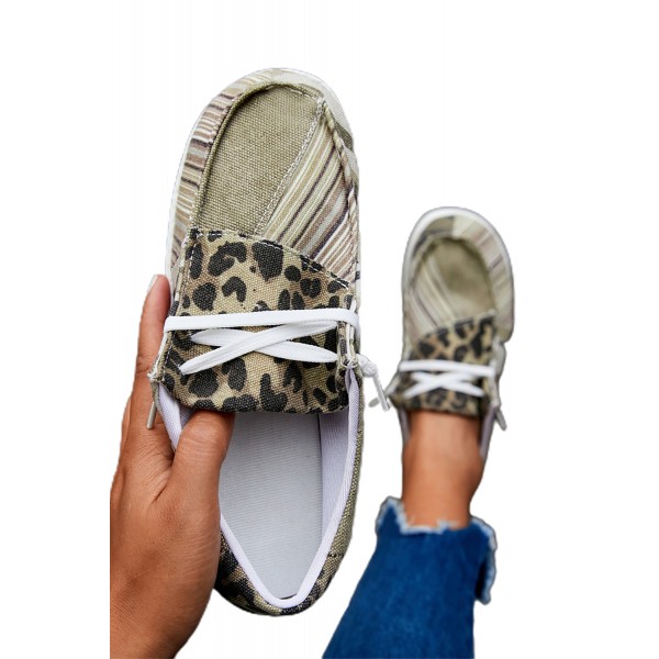 Leopard Striped Gypsy Jazz Boat Shoes