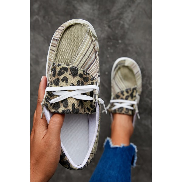 Leopard Striped Gypsy Jazz Boat Shoes
