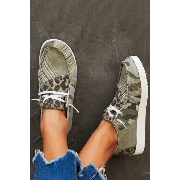 Leopard Striped Gypsy Jazz Boat Shoes