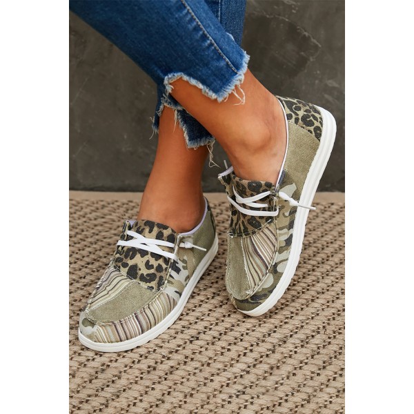 Leopard Striped Gypsy Jazz Boat Shoes