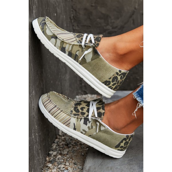 Leopard Striped Gypsy Jazz Boat Shoes