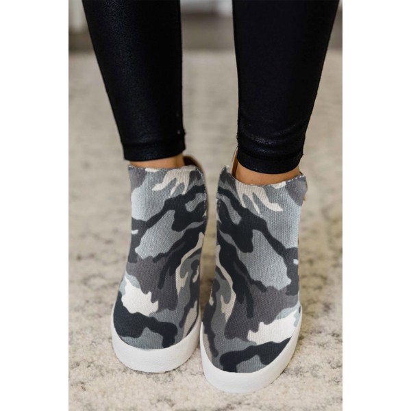Camouflage Sneaker Wedge